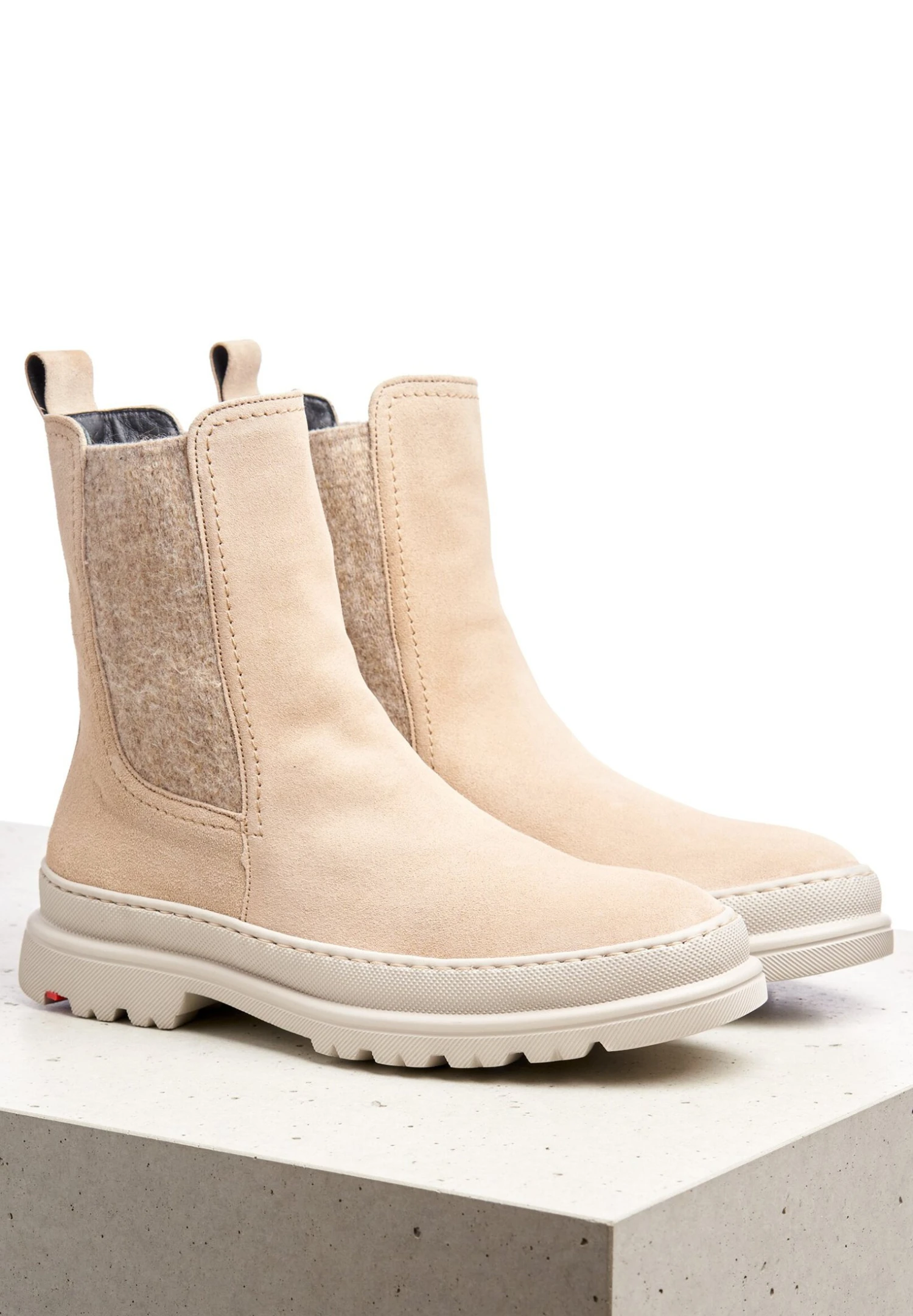 Lloyd Blockabsatz - Enkellaarsjes Met Plateauzool - Beige 3 Lloyd Blockabsatz - Enkellaarsjes Met Plateauzool - Beige - Afbeelding 3