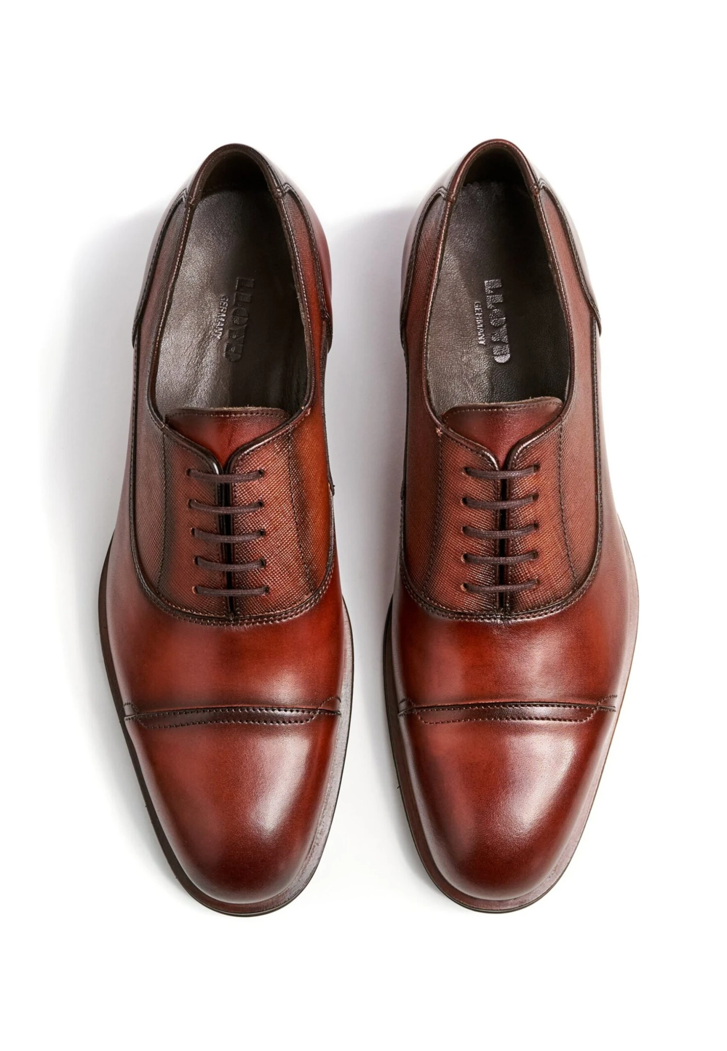 Lloyd Santiago - Veterschoenen - Kastanienbraun 4 Lloyd Santiago - Veterschoenen - Kastanienbraun - Afbeelding 4