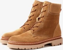 Lloyd Enkellaarsjes Veterlaarsjes Dames Cognac