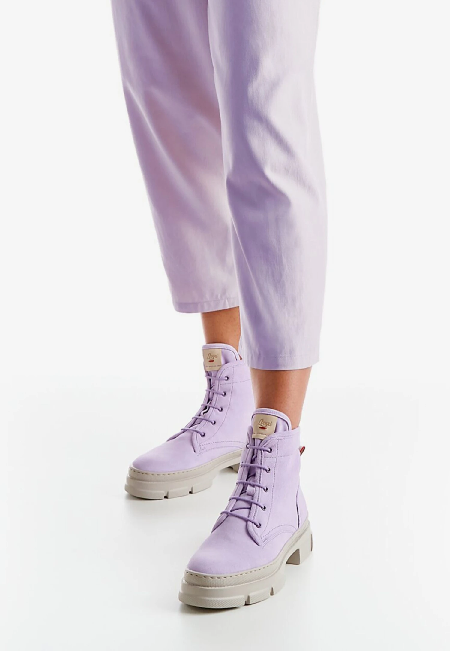 Lloyd Enkellaarsjes Veterlaarsjes Dames Roze 5 Lloyd Enkellaarsjes Veterlaarsjes Dames Roze - Afbeelding 5