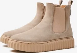 Lloyd Enkellaarsjes Chelsea Boots Dames Beige