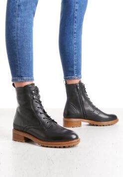 Lloyd Enkellaarsjes Veterlaarsjes Dames Zwart -Lloyd Mode Schoenenwinkel 50266c6758ce35ab86cebfbc446b9f83