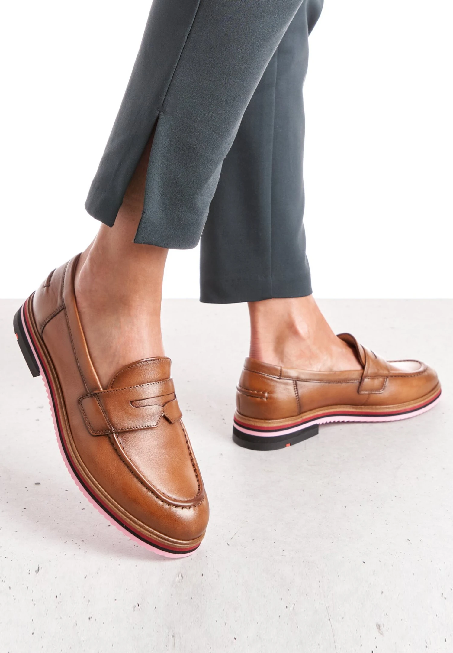 Lloyd Flachem Blockabsatz - Instappers - Braun 1 Lloyd Flachem Blockabsatz - Instappers - Braun