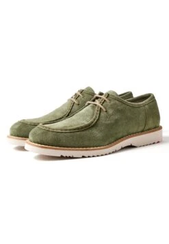 Lloyd Levi - Sportieve Veterschoenen - Khaki -Lloyd Mode Schoenenwinkel 731b3c10927d4ecf811e4b66600dafb9