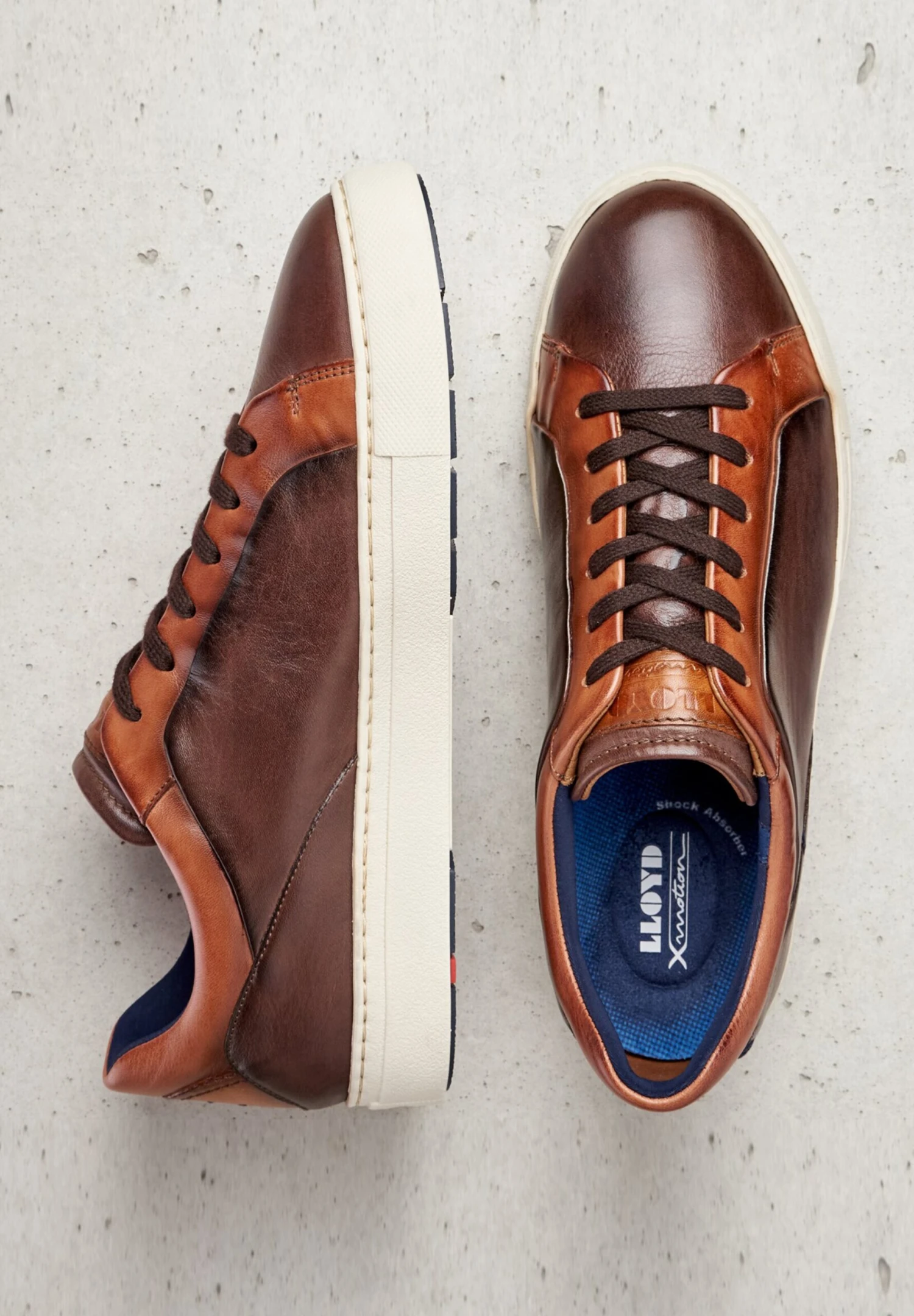 Lloyd Casual Sneakers Sneakers Laag MARLON Heren Bruin 2 Lloyd Casual Sneakers Sneakers Laag MARLON Heren Bruin - Afbeelding 2