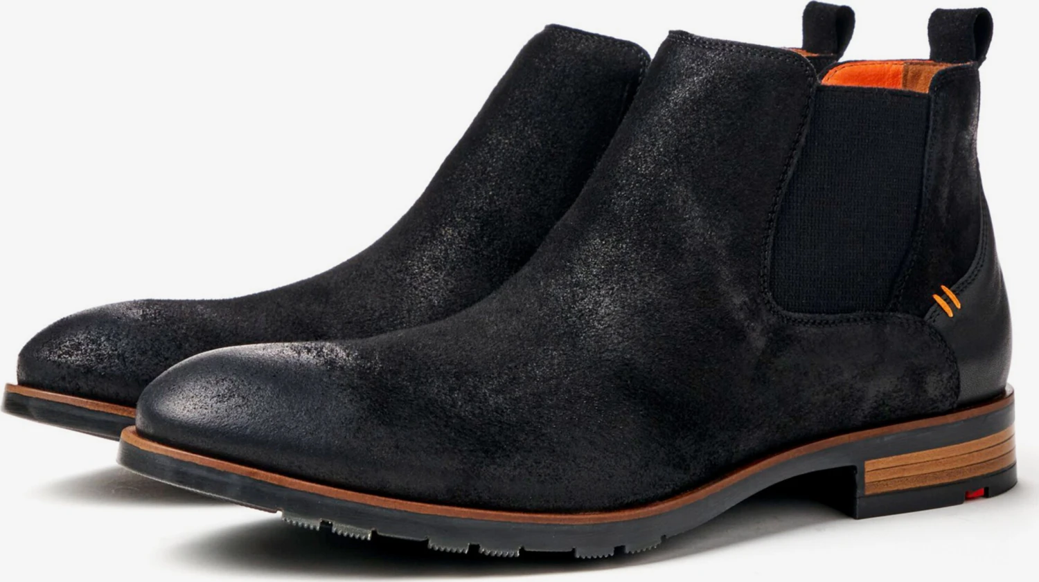 Lloyd Enkelboots Chelsea Boots Heren Zwart Gemêleerd 2 Lloyd Enkelboots Chelsea Boots Heren Zwart Gemêleerd - Afbeelding 2