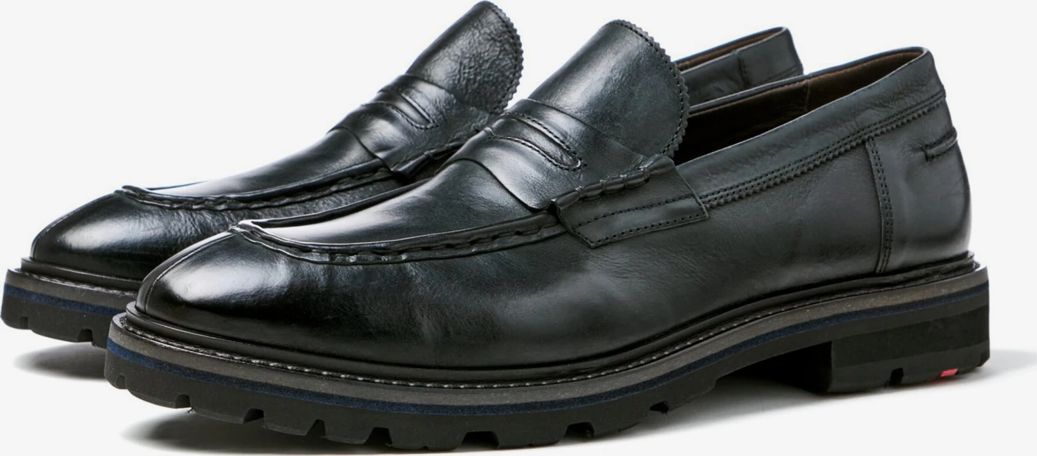 Lloyd Lage Schoenen Instappers Sheffied Heren Zwart 3 Lloyd Lage Schoenen Instappers Sheffied Heren Zwart - Afbeelding 3