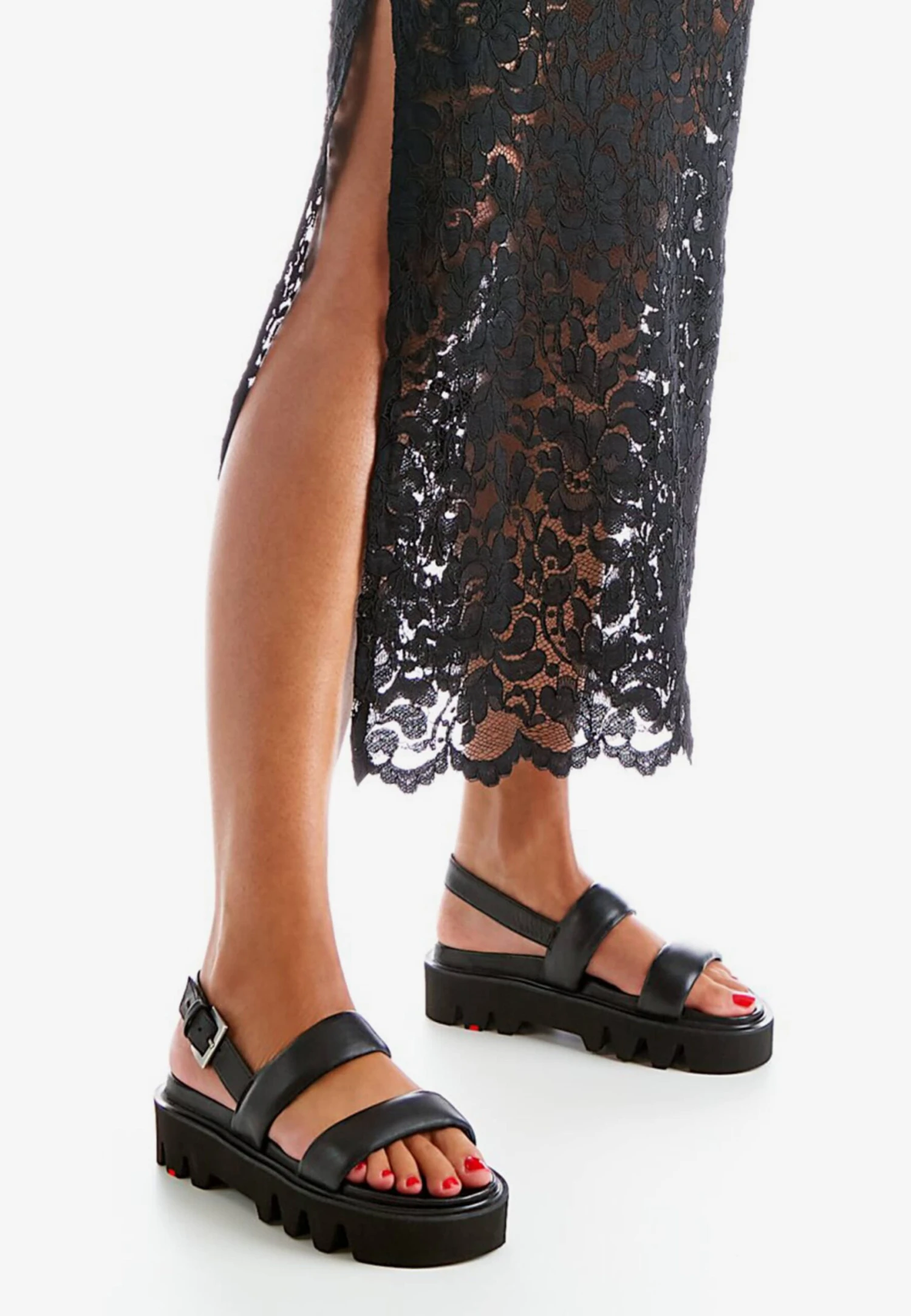 Lloyd Plateau Sandalen Sandaal Dames Zwart 5 Lloyd Plateau Sandalen Sandaal Dames Zwart - Afbeelding 5