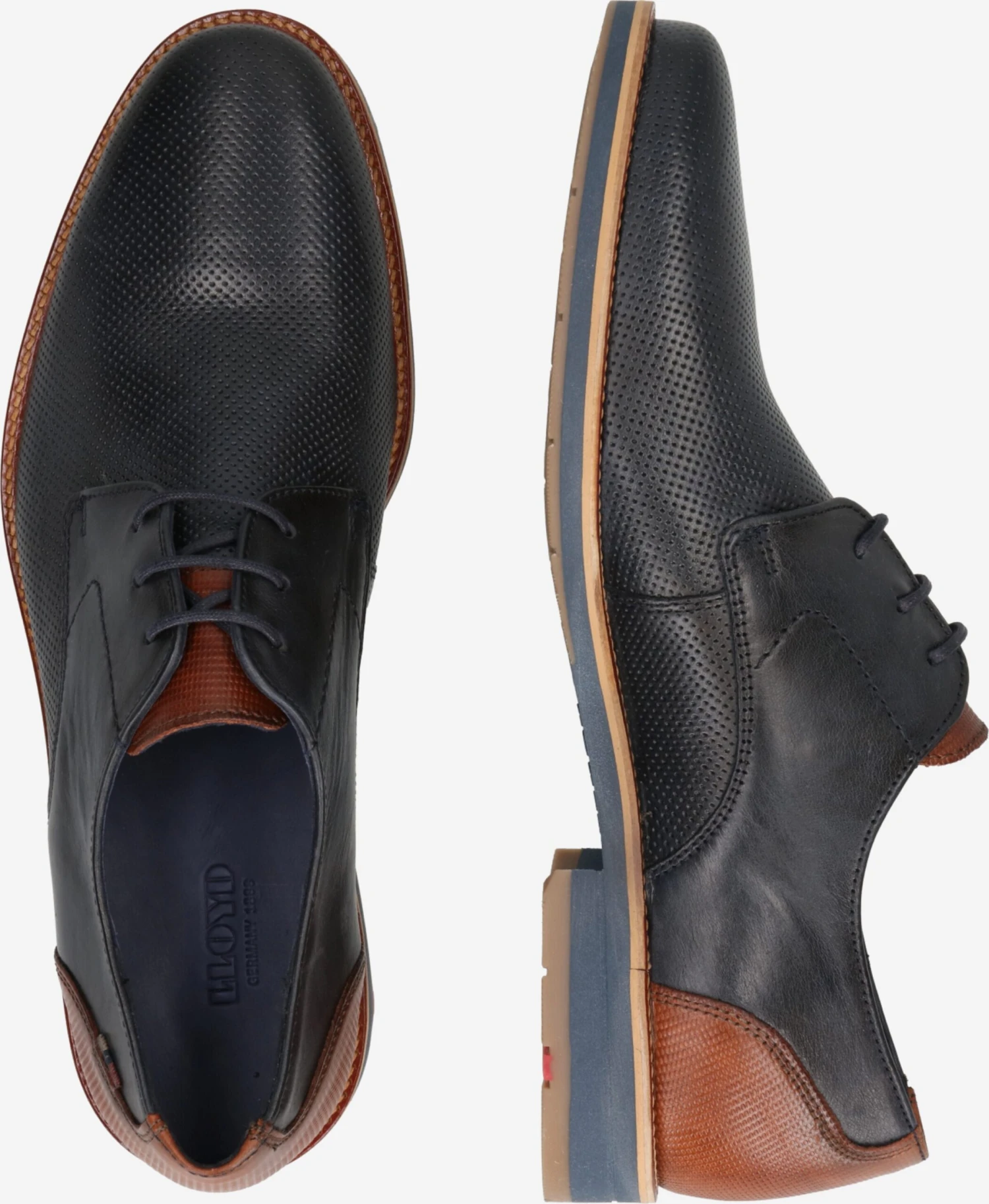 Lloyd Nette Schoenen Veterschoen Lagos Heren Navy 2 Lloyd Nette Schoenen Veterschoen Lagos Heren Navy - Afbeelding 2