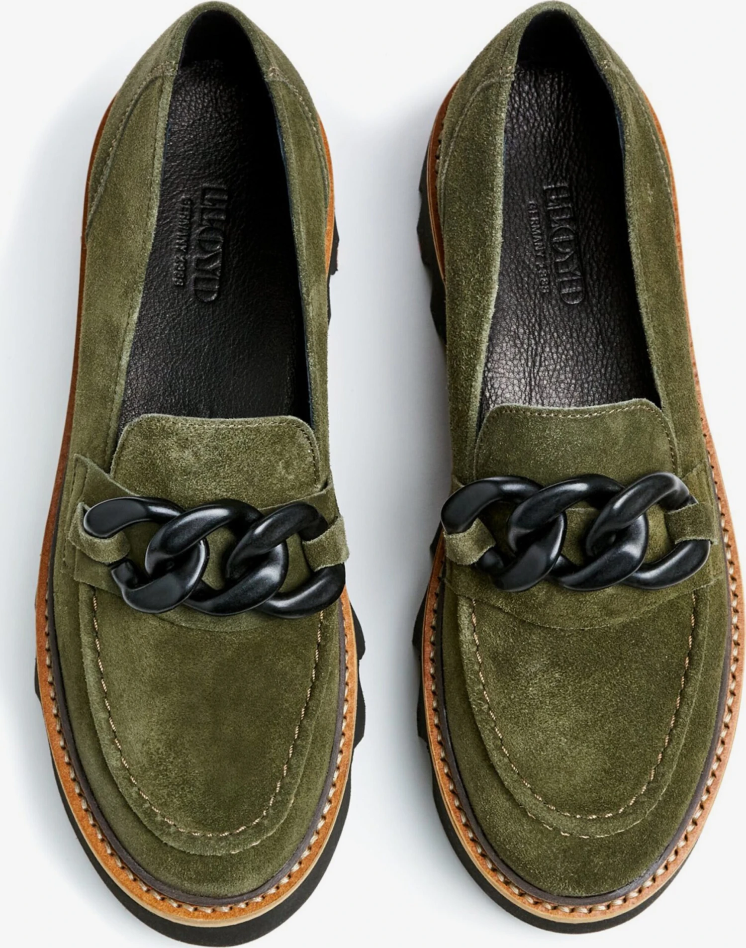 Lloyd Lage Schoenen Mocassins Dames Groen Gemêleerd 3 Lloyd Lage Schoenen Mocassins Dames Groen Gemêleerd - Afbeelding 3