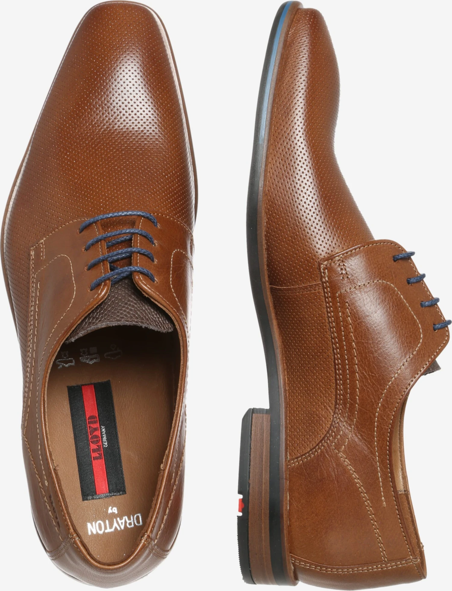 Lloyd Nette Schoenen Veterschoen Drayton Heren Cognac 2 Lloyd Nette Schoenen Veterschoen Drayton Heren Cognac - Afbeelding 2