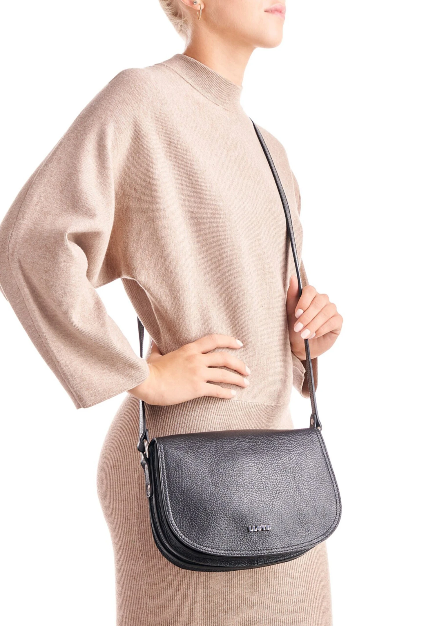 Lloyd Schoudertasjes Schoudertas Dames Zwart 4 Lloyd Schoudertasjes Schoudertas Dames Zwart - Afbeelding 4