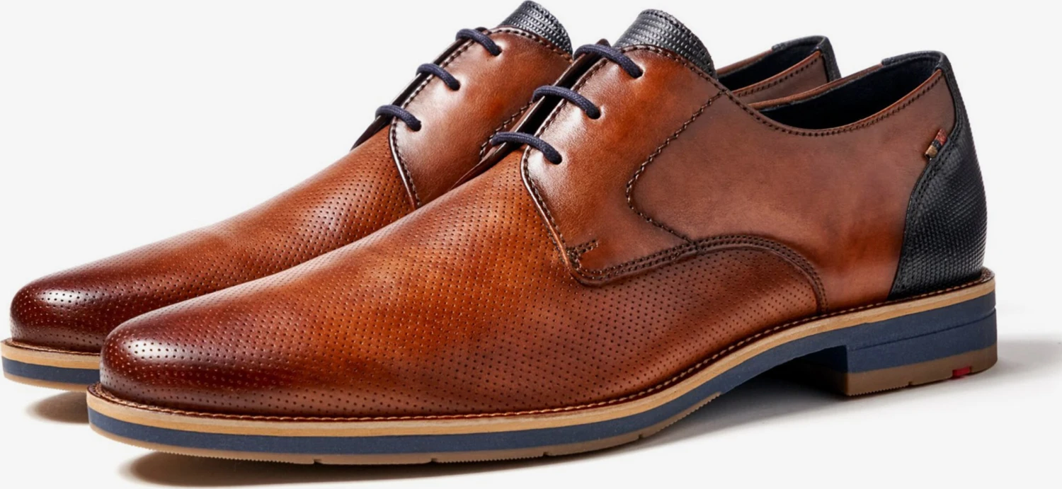 Lloyd Nette Schoenen Veterschoen Lagos Heren Cognac 2 Lloyd Nette Schoenen Veterschoen Lagos Heren Cognac - Afbeelding 2