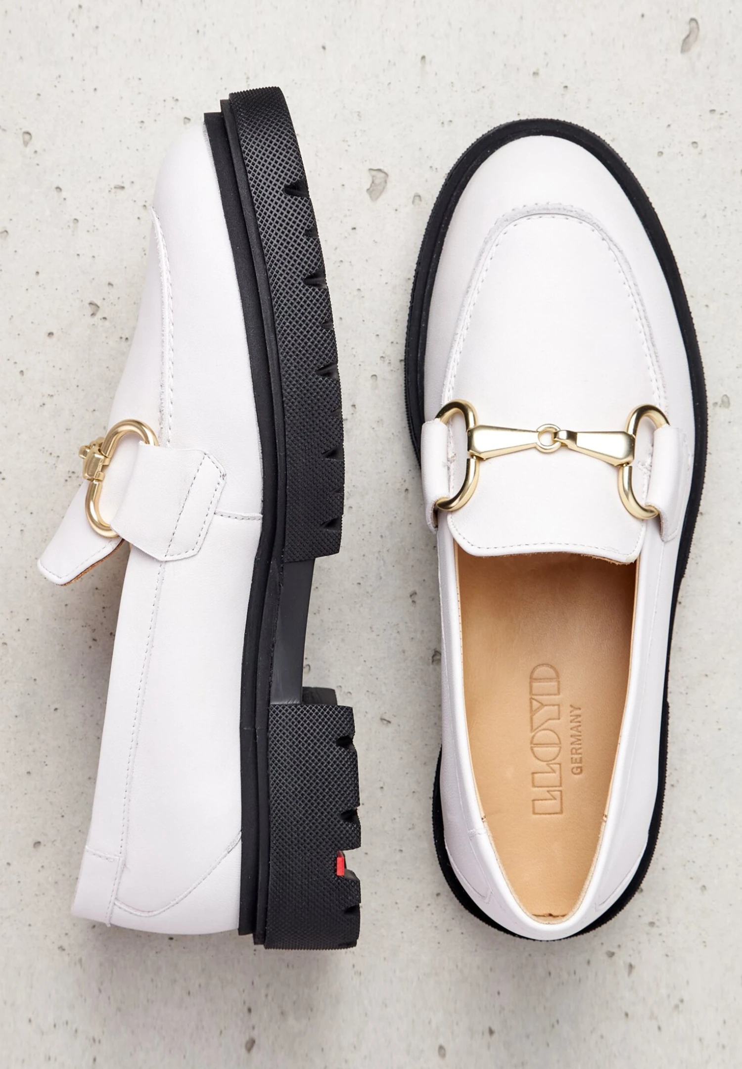 Lloyd Mit Kontrastierender Sohle - Instappers - Weiss 4 Lloyd Mit Kontrastierender Sohle - Instappers - Weiss - Afbeelding 4