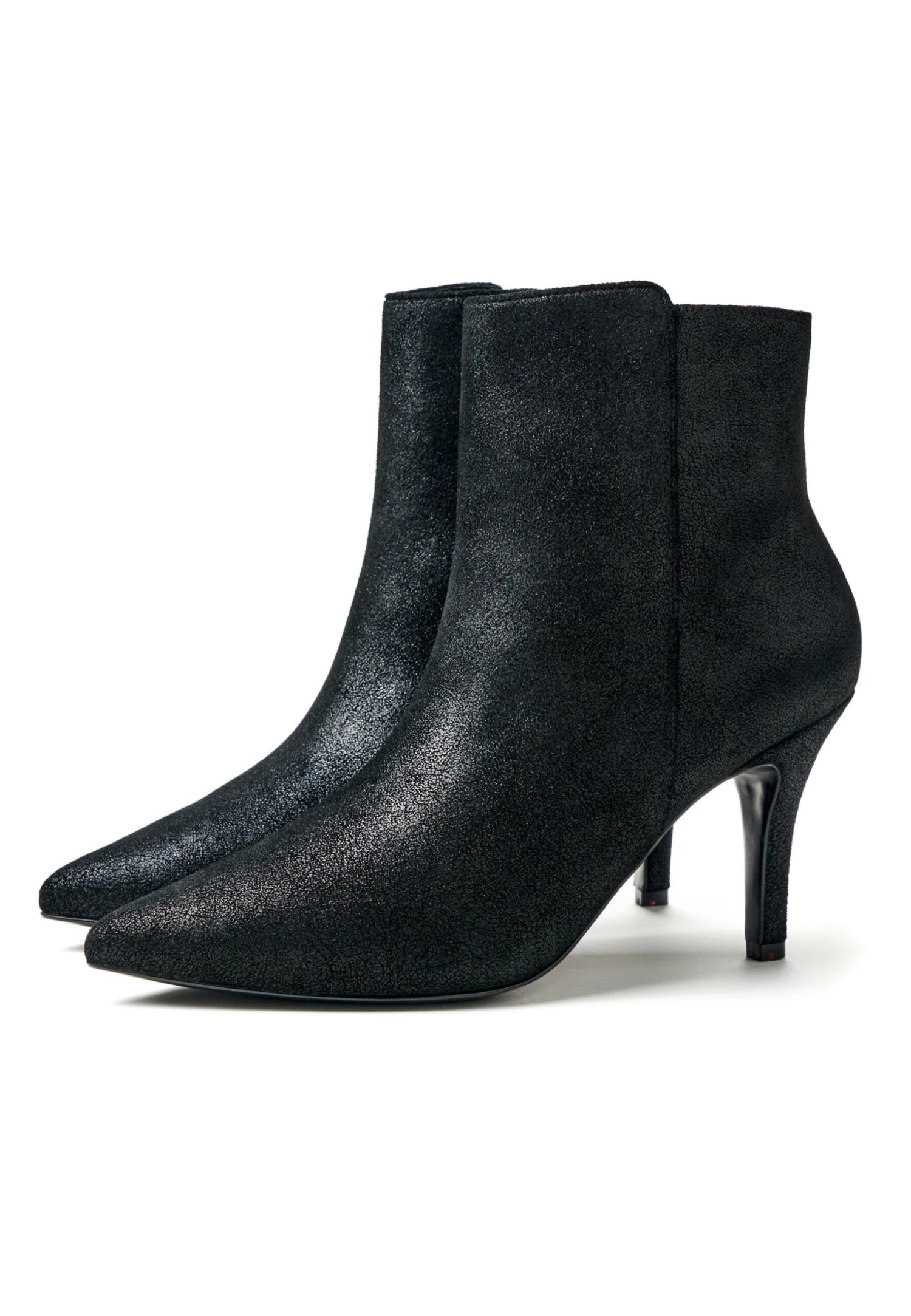 Lloyd Moderne- Enkellaarsjes Met Hoge Hak - Schwarzmeliert 2 Lloyd Moderne- Enkellaarsjes Met Hoge Hak - Schwarzmeliert - Afbeelding 2