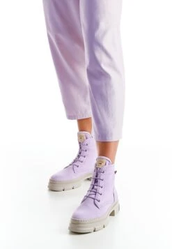 Lloyd Moderne - Enkellaarsjes Met Plateauzool - Lavendel