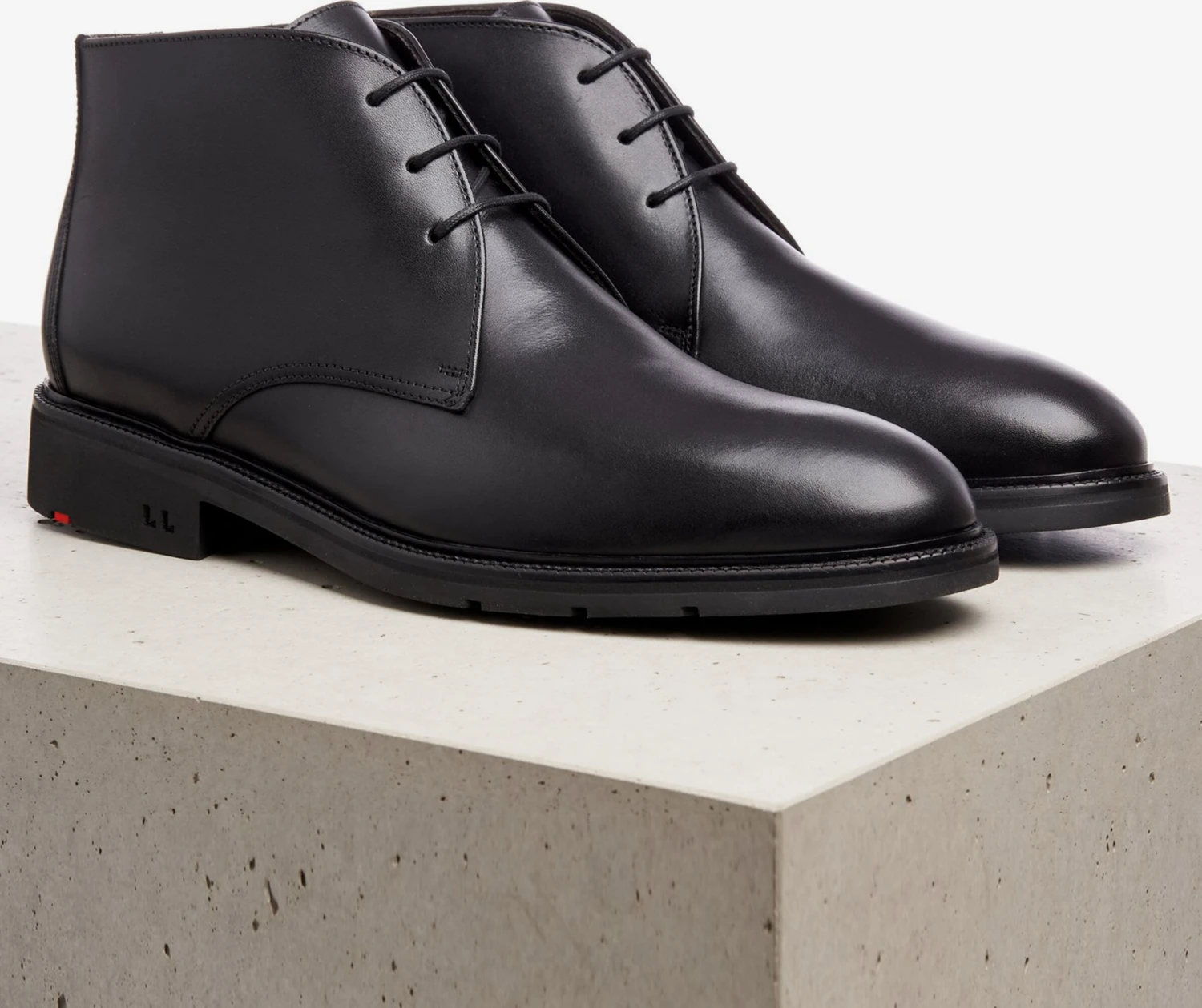 Lloyd Veterboots Chukka Boots JAMIL Heren Zwart 3 Lloyd Veterboots Chukka Boots JAMIL Heren Zwart - Afbeelding 3